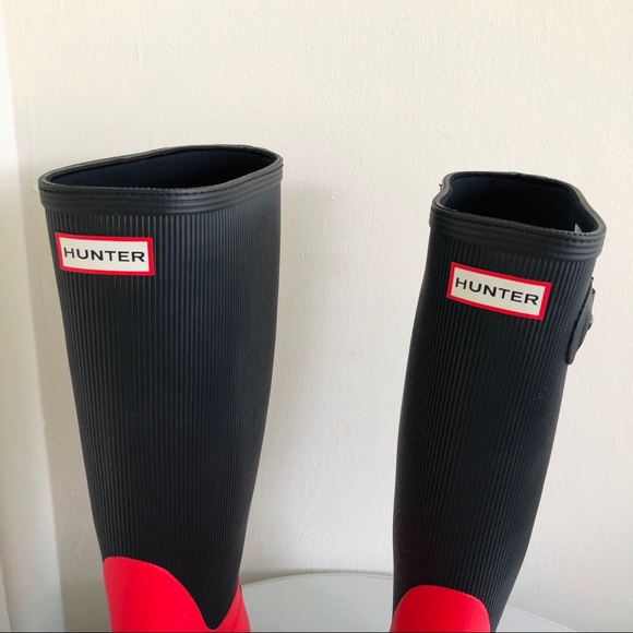 Hunter Original Ribbed Tall Boots - Picture 4 of 8